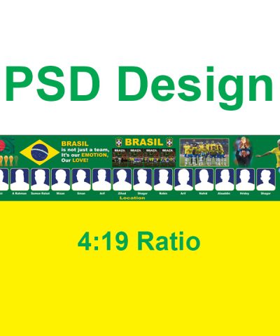 Brazil Supporter PSD Banner Design